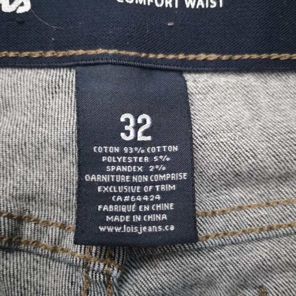 Lois Comfort Waist Ladies Size 32 Dark Wash Straight quotNew Gigiquot Blue Jeans - Picture 3 of 10